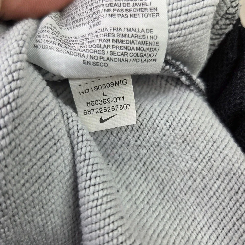 Nike Pants Mens L Gray Dri-Fit Fleece Tapered Joggers Sweatpants 860369-071